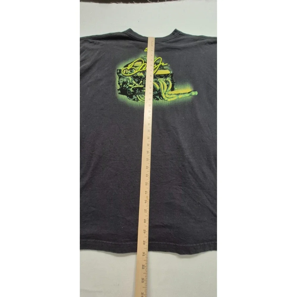 Adidas collab w/Dale Jr Racing‎ men's black graphic t-shirt sz. 2XL two sided
